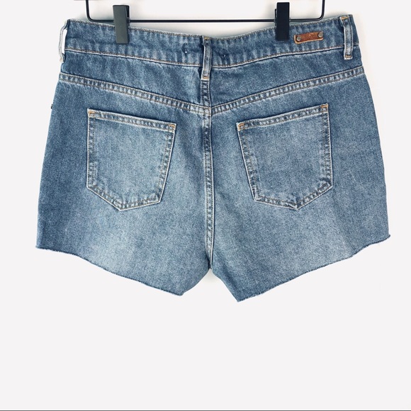 ZARA Embroidered Denim Shorts - Picture 7 of 8
